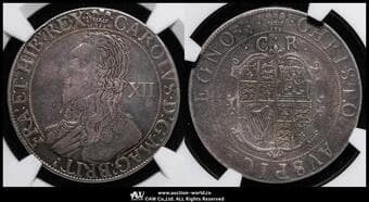 GREAT BRITAIN Charles I チャールズ1世(1625~49) Pattern Shilling ND(1630~31) N-2674 m/m Plume...
