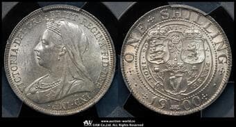 GREAT BRITAIN Victoria ヴィクトリア(1837~1901) Shilling 1900 S-3940A KM-780 Bull-3165(ESC-1369)...