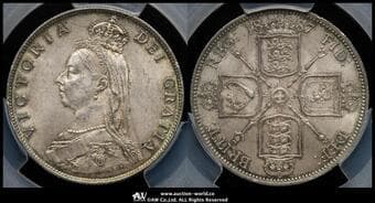 GREAT BRITAIN Victoria ヴィクトリア(1837~1901) Florin 1887 S-3925 KM-762 Bull-2953(ESC-868)...