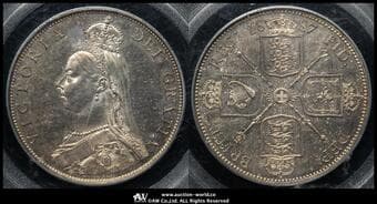 GREAT BRITAIN Victoria ヴィクトリア(1837~1901) Florin 1887 S-3925 KM-762...
