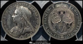 GREAT BRITAIN Victoria ヴィクトリア(1837~1901) Florin 1893 S-3939 KM-781...