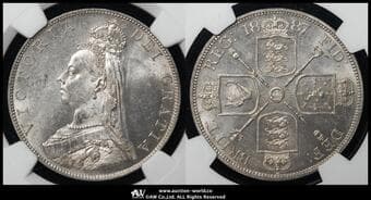 GREAT BRITAIN Victoria ヴィクトリア(1837~1901) 2Florin 1887 S-3922 KM-763 Bull-2695(ESC-394)...