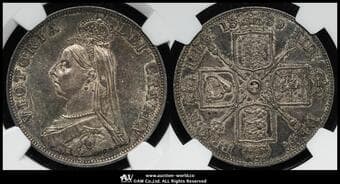 GREAT BRITAIN Victoria ヴィクトリア(1837~1901) 2Florin 1889 S-3922 KM-763...