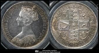 GREAT BRITAIN Victoria ヴィクトリア(1837~1901) Crown 1847 Dav-106 S-3883 KM-744 Bull-2571(ESC-288)...