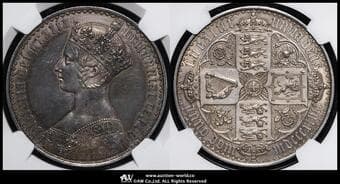 GREAT BRITAIN Victoria ヴィクトリア(1837~1901) Crown 1847 Dav-106 S-3883 KM-744 Bull-2571(ESC-288)...