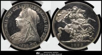 GREAT BRITAIN Victoria ヴィクトリア(1837~1901) Crown 1893LVI Dav-108 S-3937 KM-783 Bull-2594(ESC-304)...