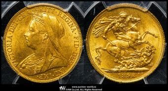 GREAT BRITAIN Victoria ヴィクトリア(1837~1901) Sovereign 1898 Fr-396 S-3874 KM-785 オールド・ヘッド ...