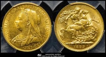 GREAT BRITAIN Victoria ヴィクトリア(1837~1901) Sovereign 1899 Fr-396 S-3874 KM-785 オールド・ヘッド ...