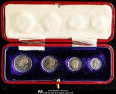 GREAT BRITAIN George V ジョージ5世(1910~36) Maundy Set 1919 S-4016 KM-MDS174...