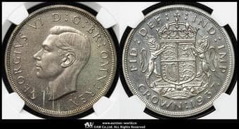 GREAT BRITAIN George VI ジョージ6世(1936~52) Crown 1937 Dav-112 S-4079 KM-857 Bull-4021(ESC-393) ...