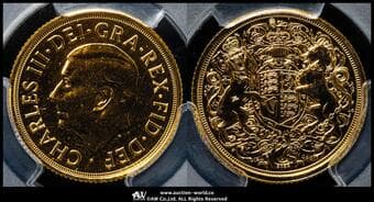 GREAT BRITAIN Charles III チャールズ3世(2022~) Sovereign 2022 KM-2341 エリザベス2世追悼(22.05㎜...