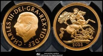 GREAT BRITAIN Charles III チャールズ3世(2022~) Sovereign 2025 聖ジョージの竜退治...