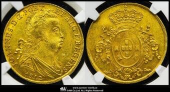 PORTUGAL ポルトガル Peça(6400Reis) 1812 Fr-123 KM-336 ジョアン王太子(後のジョアン6世)...