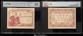 FRENCH INDO-CHINA フランス領インドシナ Banque de l'Indo-Chine Piastre 1901(1909~21)...