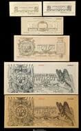 RUSSIA Northwest 北西ロシア Field Treasury of Northwest Front 25, 50Kopeks, 5, 100, 1000Roubles 1919 P-S201, 202,...