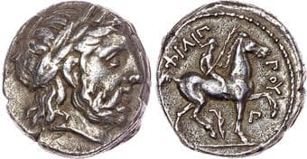 Coins Kingdom of Macedon, Philip II (359-336 BC) AR Tetradrachm, posthumous issue, Amphipolis, c. 323-316 BC, 14.21g. ...