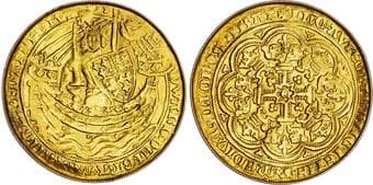 British Coins Edward III (1327-1377), AV Noble, Fourth Coinage, Pre-treaty period (1351-61), Tower (London) mint, mm....