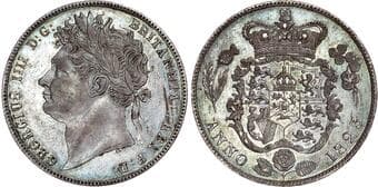 British Coins George IV (1820‐1830), AR Halfcrown, 1823. Laureate head left, Rev. Crowned and heavily garnished...