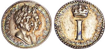British Coins William and Mary (1689-1694), AR Maundy Set, 1694. Consisting of Fourpence, Threepence, Twopence, and...