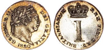 British Coins George III (1760-1820), AR Maundy Set, 1820, New Coinage. Consisting of Fourpence, Threepence, Twopence,...