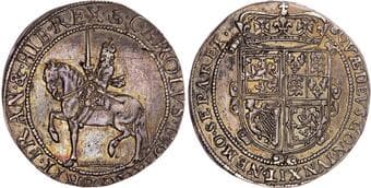 British Coins Scotland, Charles I (1625-1649), AR Thirty Shillings, Third Coinage (1637-42), Type V (Falconer's...
