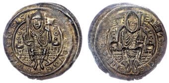 World Coins Germany, Brandenburg, Otto I (1157-1184), silver Bracteate - AU 58 Germany, Brandenburg, Otto I...