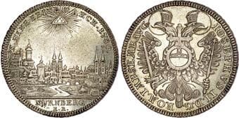 World Coins Germany, Nürnberg, silver Taler, 1780 Germany, Nürnberg, silver Taler, 1780 KR, Nürnberg, 28.06g (Dav....