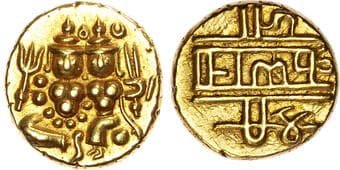 World Coins India, Mysore, Krishna Raja Wodeyar (1799-1868), gold Pagoda India, Mysore, Krishna Raja Wodeyar...