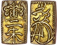 World Coins Japan, Tenpo to Manen era (1837-1867), electrum Shu (3) Japan, Tenpo to Manen era (1837-1867), electrum...