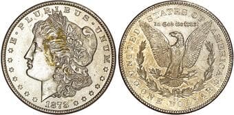 World Coins USA, silver Morgan Dollar, 1878, Carson City USA, silver Morgan Dollar, 1878, Carson City, 26.83g (KM 110)....