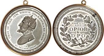 Tokens London, Covent Garden, Theatre Royal, Second Theatre, Old Price Riots, 1809, white metal medal, unsigned. THIS...
