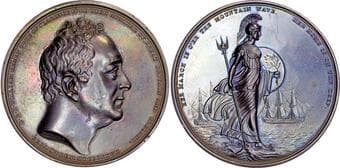 Medals & Medallions George IV 1820-1830, Duke of Clarence (later William IV), made Lord High Admiral 1827, bronze medal...