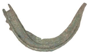 Iron Age Coins from the Collection of Geoff Cottam
Bronze Age, Sickle blade, c. 800 BC, crescent shape tapering blade...