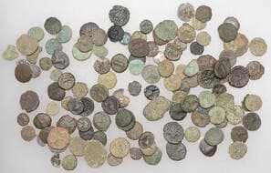 Iron Age Coins from the Collection of Geoff Cottam
British Iron Age, CANTII, Sam (c. AD 1-10), bronze Units (2), Boar...