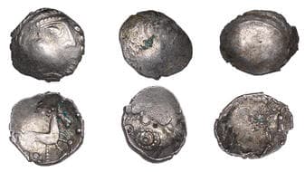 Iron Age Coins from the Collection of Geoff Cottam
British Iron Age, ICENI, Uninscribed issues, silver Units (3), Punk...