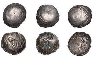 Iron Age Coins from the Collection of Geoff Cottam
British Iron Age, ICENI, Uninscribed issues, silver Units (3), Punk...