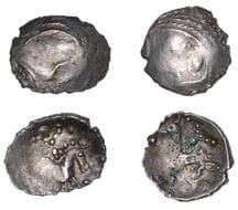 Iron Age Coins from the Collection of Geoff Cottam
British Iron Age, ICENI, Uninscribed issues, silver Units (2), Punk...