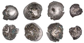 Iron Age Coins from the Collection of Geoff Cottam
British Iron Age, ICENI, Uninscribed issues, silver Units (2), Punk...