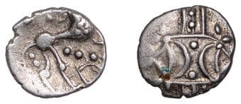 Iron Age Coins from the Collection of Geoff Cottam
British Iron Age, ICENI, Ecen (c. AD 10-43), silver Unit, Edn type,...