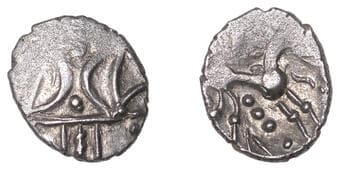Iron Age Coins from the Collection of Geoff Cottam
British Iron Age, ICENI, Ecen (c. AD 10-43), silver Unit, Symbol...