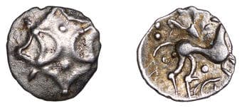 Iron Age Coins from the Collection of Geoff Cottam
British Iron Age, ICENI, Ecen (c. AD 10-43), silver Half Unit, Mini...