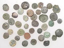 Iron Age Coins from the Collection of Geoff Cottam
British Iron Age, CATUVELLAUNI, Rues (c. AD 1-10), bronze Unit,...