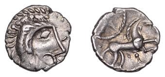 Iron Age Coins from Various Properties
British Iron Age, ICENI, Uninscribed issues, silver Unit, Norfolk God...