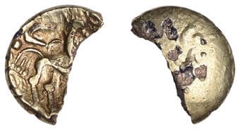Iron Age Coins from Various Properties
British Iron Age, DOBUNNI, Uninscribed issues, a contemporary fourrée gold...