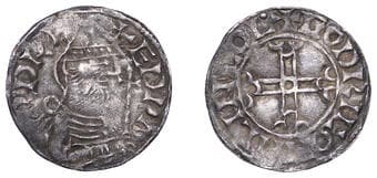 English Hammered Coins from Various Properties
Edward the Confessor (1042-1066), Penny, Pointed Helmet type [BMC VII;...