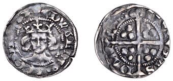 English Hammered Coins from Various Properties
Edward III (1327-1377), Pre-Treaty coinage, Penny, Series D, Durham, Bp...
