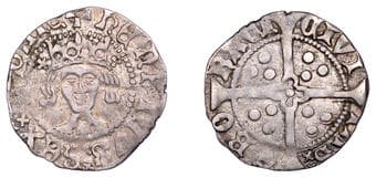 English Hammered Coins from Various Properties
Henry V (1413-1422), Definitive issues, Penny, class F, York, mm....