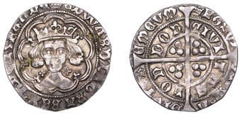 English Hammered Coins from Various Properties
Edward IV (First reign, 1461-1470), Light coinage, Groat, class VII,...