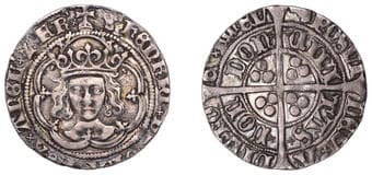 English Hammered Coins from Various Properties
Henry VII (1485-1509), Facing Bust issue, Groat, class IVb, mm....