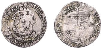 English Hammered Coins from Various Properties
Henry VIII (1509-1547), Third coinage, Groat, Tower, mm. lis, bust 1,...